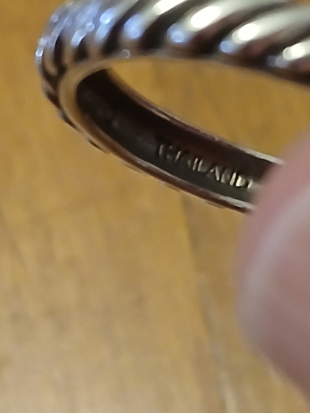 925 Twist Rope Silver Ring Set - Picture 8 of 9